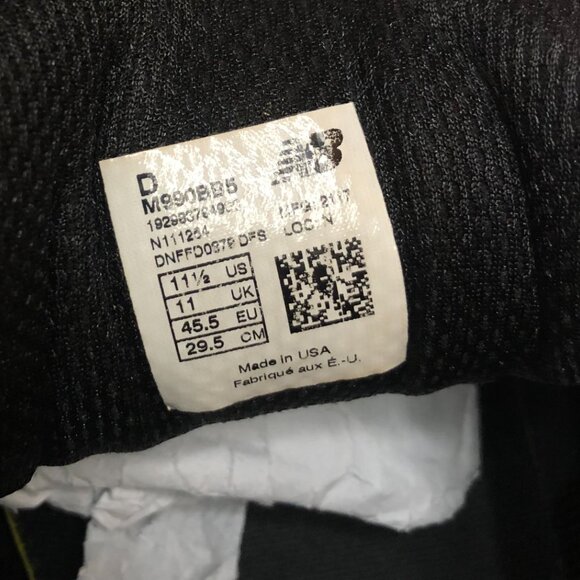 New Balance 550 Black – Size 11.5 - Picture 6 of 6